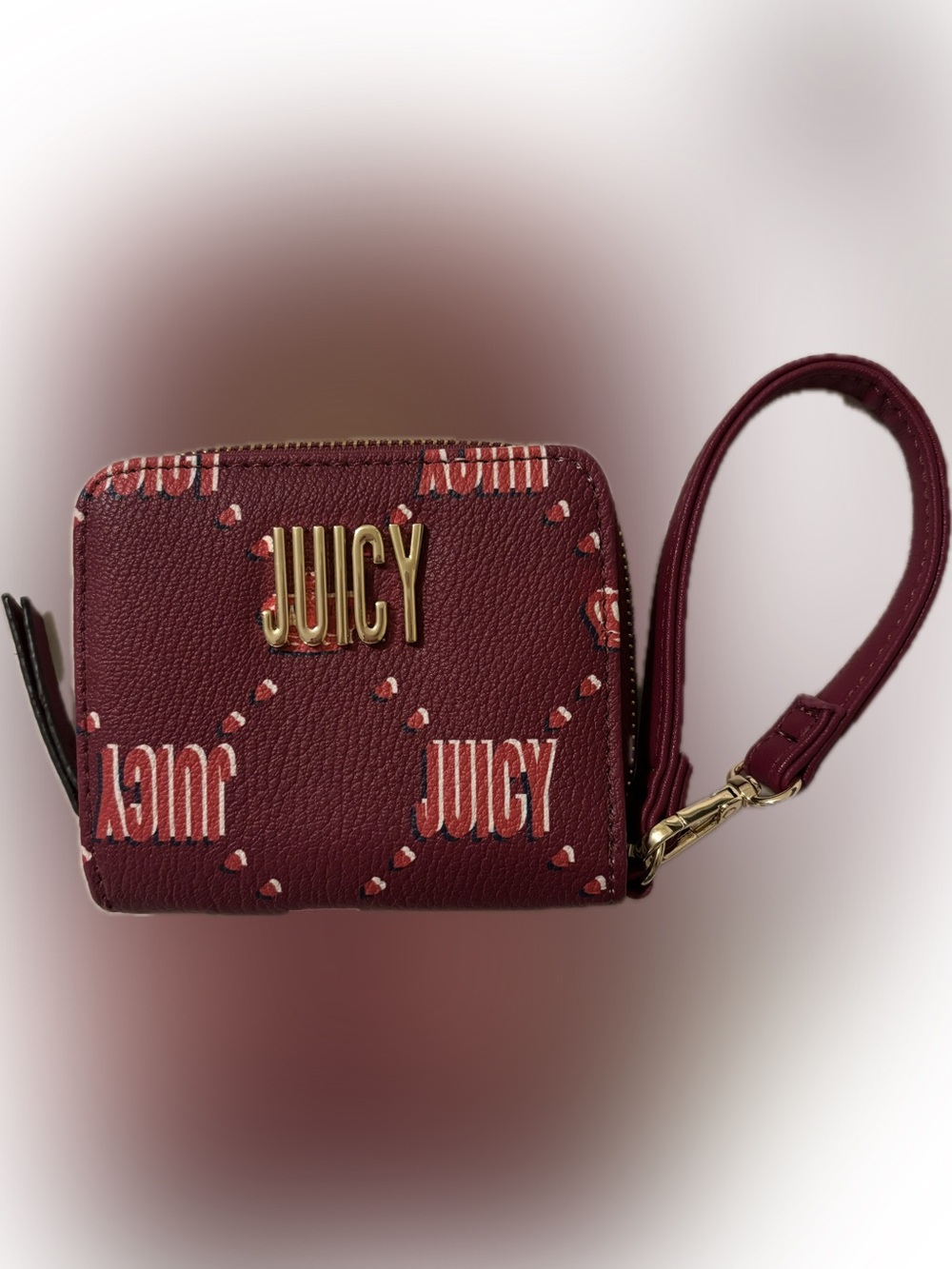 Juicy Couture mulberry zip-around wallet